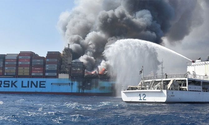 Fire Incendio Maersk Honam